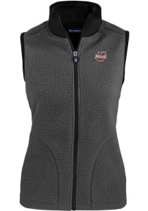 Cutter and Buck Massachusetts Minutemen Womens Grey Cascade Sherpa Vest