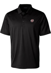 Cutter and Buck Massachusetts Minutemen Mens Black Prospect Short Sleeve Polo