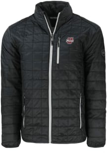 Cutter and Buck Massachusetts Minutemen Mens Black Rainier PrimaLoft Filled Jacket
