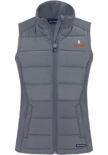 Cutter and Buck Illinois Fighting Illini Womens Grey Evoke Vest