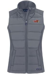 Cutter and Buck Illinois State Redbirds Womens Grey Evoke Vest