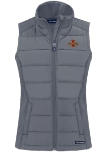 Cutter and Buck Iowa State Cyclones Womens Grey Evoke Vest
