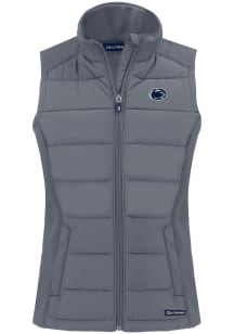 Cutter and Buck Penn State Nittany Lions Womens Grey Evoke Vest
