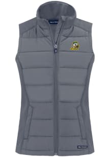 Cutter and Buck Oregon Ducks Womens Grey Evoke Vest