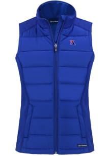 Cutter and Buck Louisiana Tech Bulldogs Womens Blue Evoke Vest