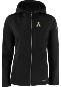 Cutter and Buck Appalachian State Mountaineers Womens Black Evoke Light Weight Jacket