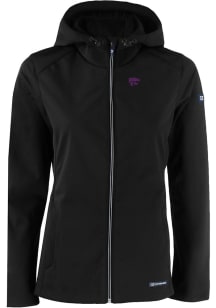 Cutter and Buck K-State Wildcats Womens Black Evoke Light Weight Jacket