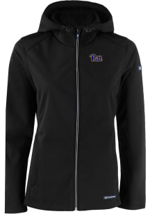 Cutter and Buck Pitt Panthers Womens Black Evoke Light Weight Jacket