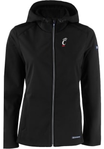Cutter and Buck Cincinnati Bearcats Womens Black Evoke Light Weight Jacket