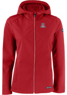 Cutter and Buck Arizona Wildcats Womens Red Evoke Light Weight Jacket