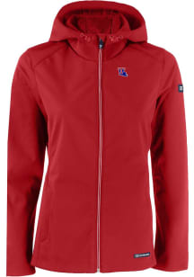 Cutter and Buck Louisiana Tech Bulldogs Womens Red Evoke Light Weight Jacket