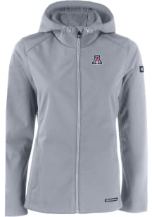 Cutter and Buck Arizona Wildcats Womens Charcoal Evoke Light Weight Jacket