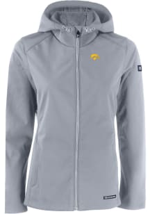 Cutter and Buck Iowa Hawkeyes Womens Charcoal Evoke Light Weight Jacket