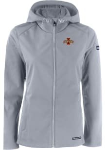 Cutter and Buck Iowa State Cyclones Womens Charcoal Evoke Light Weight Jacket