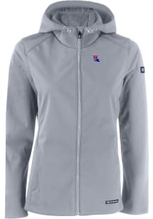 Cutter and Buck Louisiana Tech Bulldogs Womens Charcoal Evoke Light Weight Jacket
