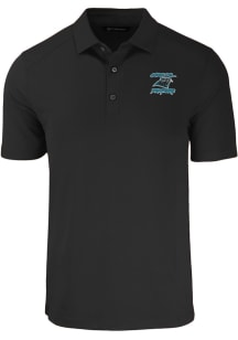 Cutter and Buck Carolina Panthers Black Historic Forge Stretch Big and Tall Polo