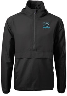 Cutter and Buck Carolina Panthers Mens Black Historic Charter Eco Pullover Jackets