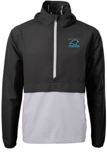 Cutter and Buck Carolina Panthers Mens Black Historic Charter Eco Pullover Jackets