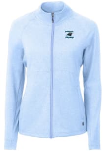Cutter and Buck Carolina Panthers Womens Light Blue HISTORIC Adapt Eco Light Weight Jacket