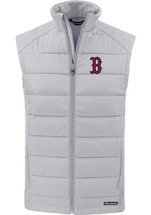 Cutter and Buck Boston Red Sox Mens Charcoal Evoke Sleeveless Jacket