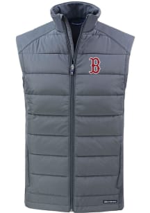 Cutter and Buck Boston Red Sox Mens Grey Evoke Sleeveless Jacket