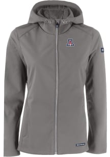 Cutter and Buck Arizona Wildcats Womens Grey Evoke Light Weight Jacket