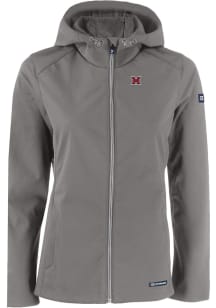 Cutter and Buck Miami RedHawks Womens Grey Evoke Light Weight Jacket
