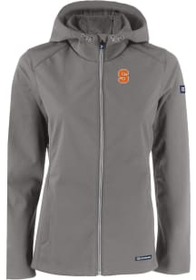 Cutter and Buck Syracuse Orange Womens Grey Evoke Light Weight Jacket