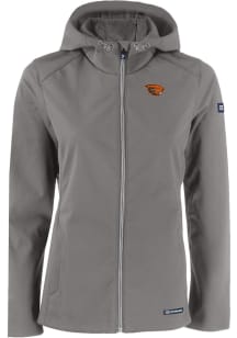 Cutter and Buck Oregon State Beavers Womens Grey Evoke Light Weight Jacket