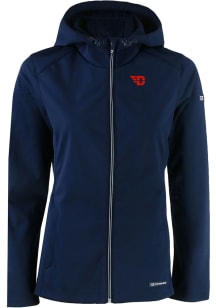 Cutter and Buck Dayton Flyers Womens Navy Blue Evoke Light Weight Jacket