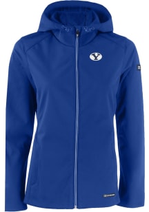Cutter and Buck BYU Cougars Womens Blue Evoke Light Weight Jacket