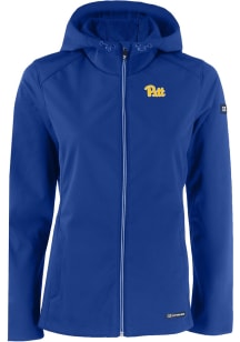 Cutter and Buck Pitt Panthers Womens Blue Evoke Light Weight Jacket