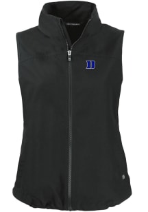 Cutter and Buck Duke Blue Devils Womens Black Charter Vest