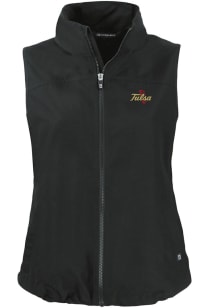 Cutter and Buck Tulsa Golden Hurricane Womens Black Charter Vest
