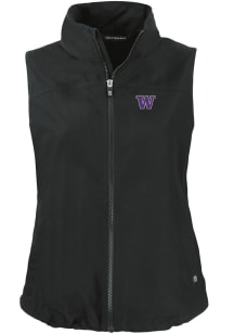 Cutter and Buck Washington Huskies Womens Black Charter Vest