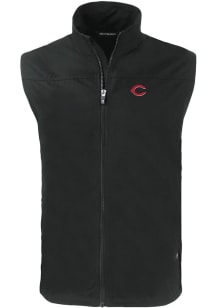 Cutter and Buck Cincinnati Reds Big and Tall Black Charter Mens Vest