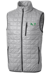 Cutter and Buck North Dakota Fighting Hawks Big and Tall Grey Rainier PrimaLoft Mens Vest