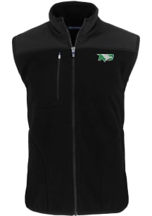 Cutter and Buck North Dakota Fighting Hawks Big and Tall Black Cascade Sherpa Mens Vest
