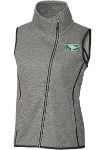 Cutter and Buck North Dakota Fighting Hawks Womens Grey Mainsail Asymmetrical Vest