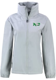 Cutter and Buck North Dakota Fighting Hawks Womens Grey Charter Eco Light Weight Jacket