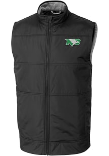 Cutter and Buck North Dakota Fighting Hawks Mens Black Stealth Sleeveless Jacket