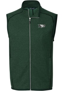 Cutter and Buck North Dakota Fighting Hawks Mens Green Mainsail Sleeveless Jacket