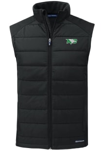 Cutter and Buck North Dakota Fighting Hawks Mens Black Evoke Sleeveless Jacket