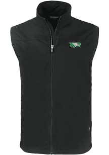 Cutter and Buck North Dakota Fighting Hawks Mens Black Charter Sleeveless Jacket