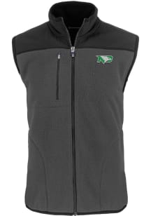 Cutter and Buck North Dakota Fighting Hawks Mens Grey Cascade Sherpa Sleeveless Jacket