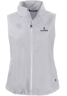 Cutter and Buck Illinois Fighting Illini Womens Grey Charter Vest