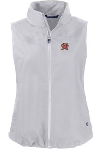 Cutter and Buck Maryland Terrapins Womens Grey Charter Vest