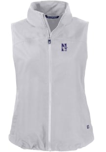 Cutter and Buck Northwestern Wildcats Womens Grey Charter Vest