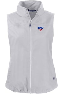 Cutter and Buck SMU Mustangs Womens Grey Charter Vest