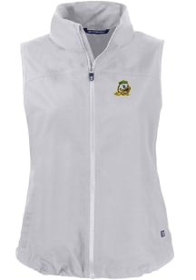 Cutter and Buck Oregon Ducks Womens Grey Charter Vest